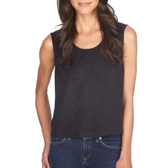 1. State Faux Suede Fringe Boho Sleeveless Top XS - Picture 9 of 9